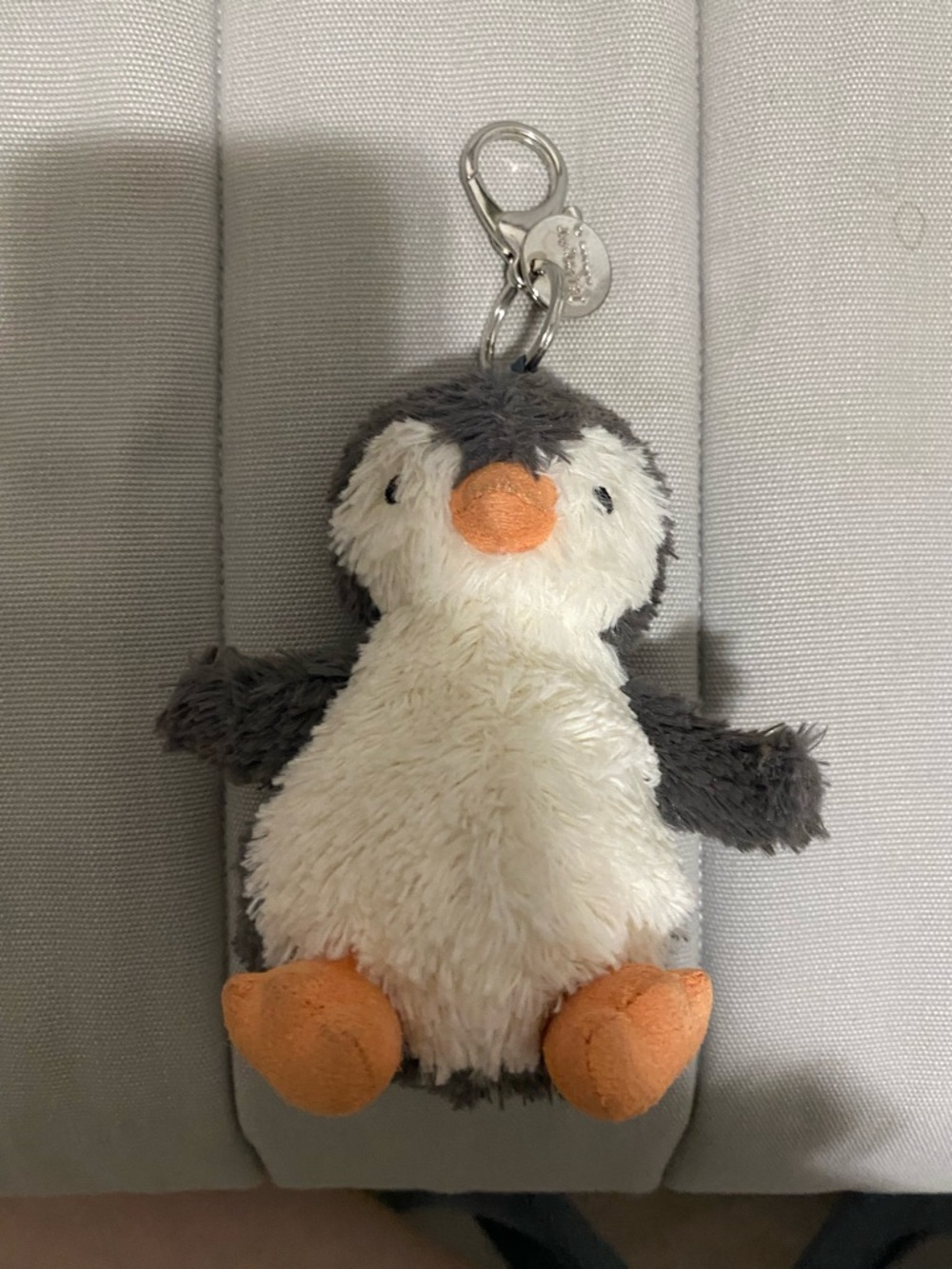 Jellycat peanut penguin bag charm